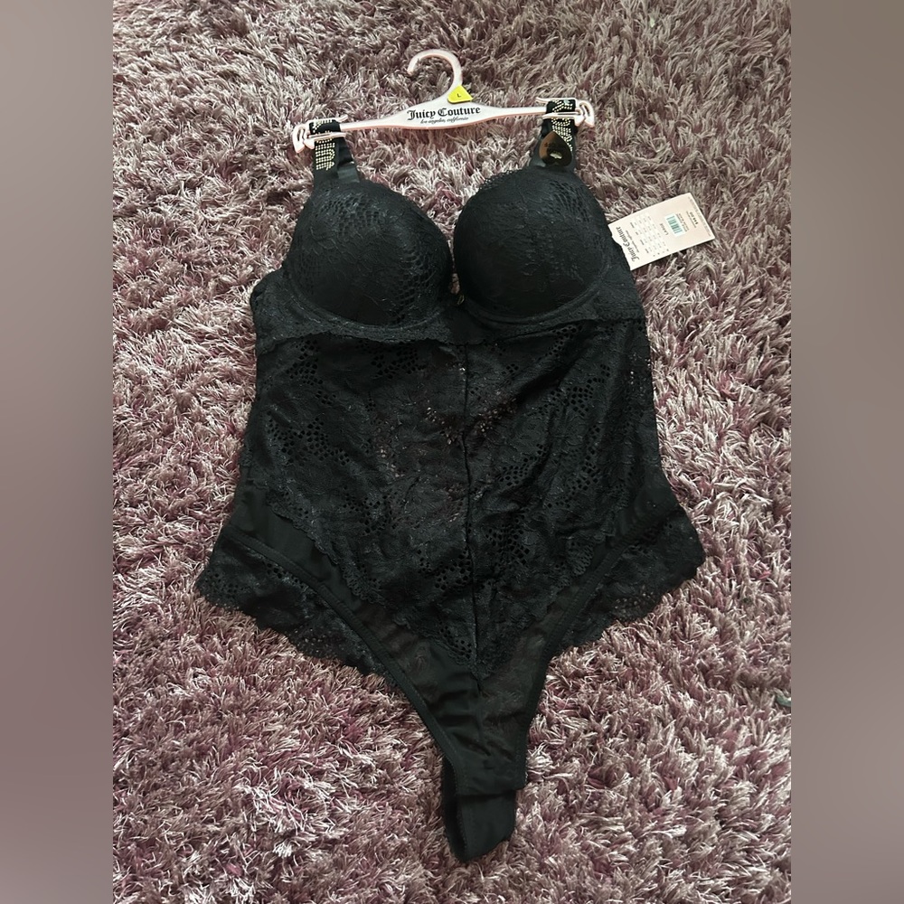 Juicy Couture Black Lace Teddy